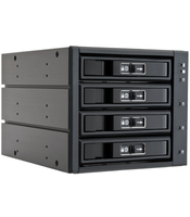 Chieftec Accessory // 3 x 5.25 bays for 4 SAS or S-ATA HDDs, Hot-Swap, full aluminium