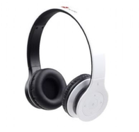 Gembird Audio Bluetooth headset -Berlin-, wit, 15 uur accuduur bij gebruik / 500 uur standby, comfortabele verstelbare hoofdband