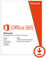 Microsoft Office 365 Personal - 1 Gebruikers - 1 jaar ESD, PC/Mac