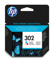 HP 302 Tri-color Ink Cartridge - driekleur op verfbasis - origineel - inktcartridge - voor deskjet 1010, 2130, 36xx envy 45xx officejet 38xx, 4650