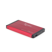 Gembird Externe 2.5 inch SATA harddiskbehuizing USB 3.0, rood
