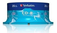 Verbatim cd-r 80 min. / 700 mb 52x 25-pack spindel datalife plus, extra protection surface