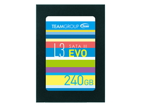 Team SSD L3 EVO, 7mm LP, 240 GB, SATA III 6Gb/s, Trim, 530/470, 80K/35K IOPS, TLC, Quad Core controller, Solid State Disk, 2,5 inch (INSSD240GS625M7XP4)
