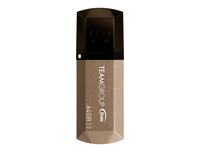 Team Group USB3 Stick C155, 64 GB, Thin Design, Gold, Retail