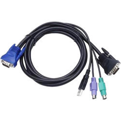 Edimax KVM cable 4 in 1 for EK-08RC/EK-16RC 3m, DB15M - DB15M / 2*PS/2 / USB-A, *USBAM, *PS2M, *VGAM