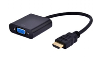 Gembird adapter van HDMI naar VGA - met audio, *HDMIM, *VGAF, *3,5MMM