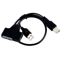 Gembird External USB to SATA Adapter Cable , USB A - Slim SATA (13-Pin SSD,DVD) , 0,5m , *USBAM, *SATAM