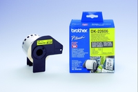 Brother p-touch dk-22606 yellow continue length film 62mm x 15.24m
