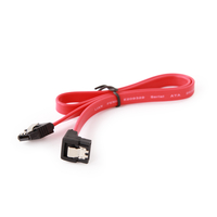 Gembird Serial ATA III 50cm data cable with 90 degree bent connector, bulk packing, metal clips, *SATAF
