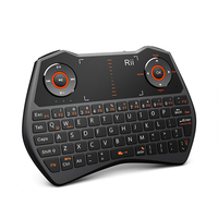 Rii i28 Mini Wireless Keyboard, touchpad + Gaming Controler (2.4G) + audio for Windows, Mac, Linux and Android, 148 x 102 x 20mm, 450mAh accu