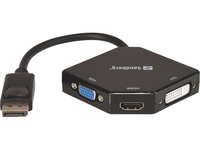 Sandberg Adapter DP>HDMI+DVI+VGA, *DPM, *HDMIF, *VGAF, *DVIF