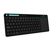 Rii mini K18 comfortabel media keyboard met functietoetsen en touchpad (2.4G), 260 * 58 * 5mm, 280 mAh accu