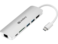 Sandberg USB-C Dock HDMI+LAN+SD+USB,61W, *USBCM, *HDMIF, *USBCF, *RJ45F