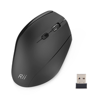 Rii M300 Wireless Mouse Black, vertical, switchable: 800/1200/1600 dpi