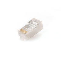 Gembird STP Shielded connector 8-pins 8P8C (RJ45) voor CAT6 Cable Solid, bag 10 pcs, *RJ45M