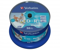 VERBATIM CD-R 700MB 52X AZO PRINTABLE FULL CAKE*50 43438, multipack