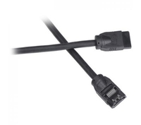 Akasa SATA revision 3.0, 6.0Gb/s transfer, black rounded cable, 50cm, 7 pin connector with secure latch, *SATAM, *SATAF