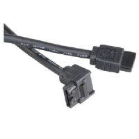 Akasa sata 3.0, 6gb/s, black rounded cable 50cm with right angle secure latch and straight connectors, *MBM, *SATAM
