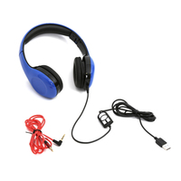FREESTYLE HEADSET FH-4920 MIC BLUE mini jack + USB 42686