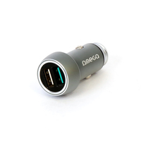 OMEGA CAR CHARGER METAL 2x USB Quick Charge 3.0 18W