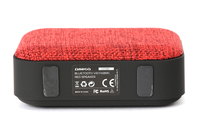 OMEGA Bluetooth 4.1 Wireless Speaker with FM Radio / Handsfree / MicroSD / USB / 3W / Red fabric
