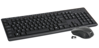 Omega OKM071B Wireless keyboard en muis set - mediakeys / 1200 dpi muis / 2,4GHz zwart