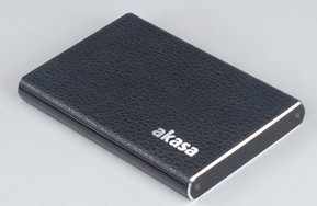 Akasa elite, s series, usb 3.0 superspeed 2.5 sata/ssd hdd faux black leather finished enclosure