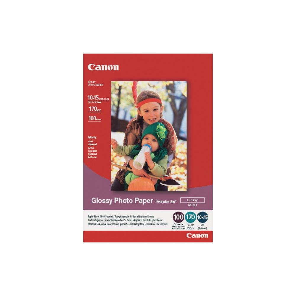 Canon gp-501 glossy photo paper inktjet 170g/m2 a4 100 sheets pack