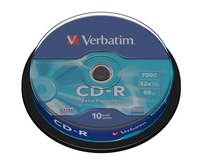 VERBATIM CD-R 700MB 52X EXTRA PROT. CAKE*10 43437, multipack