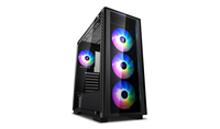 DeepCool MATREXX 50 Mid-Tower ATX PC Case, 4x Pre-Installed 120mm ARGB Fans,Tempered Glass Front and Side Panel, 5V ARGB Motherboard Control, 1xUSB:3.0/1x USB:2.0/1xAudio/1xMic