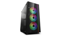 DeepCool MATREXX 55 V3 ADD-RGB 3F Mid-Tower ATX PC Case, 3x Pre-Installed 120mm ARGB FANS, Tempered Glass Front with Pre-Installed ARGB Strip and Side Panel, 5V ARGB Motherboard Control, 1xUSB:3.0/1x USB:2.0/1xAudio/1xMic