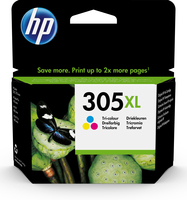 HP 305xl high yield tri-color original, 5 ml, voor deskjet 1255, 27xx deskjet plus 41xx envy 60xx envy pro 64xx