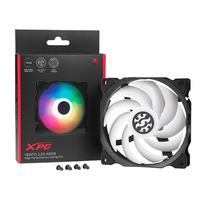 XPG VENTO 120 ARGB, Black, Rifle Bearing, 120mm Fan, 3-Pin, Speed: 1200 RPM, Max Air Flow: 45.3 CFM, Fan Noise: 21 dBA