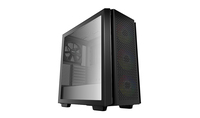DeepCool CG560 Mid-Tower ATX PC Case, 3x Pre-Installed 120mm ARGB Fans, 1x Pre-Installed 140mm Fan, Airflow Front Panel, Tempered Glass Side Panel, 5V ARGB Motherboard Control, 2xUSB:3.0/1xAudio