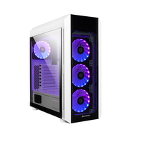 Chieftec Scorpion III // White , ATX Gaming case, T Glass, 4x RGB fan, MB sync, remote