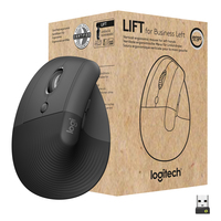 Logitech Wireless Mouse Lift left f.business Ergonomic black